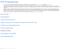 Tablet Screenshot of etfprog.ac.me